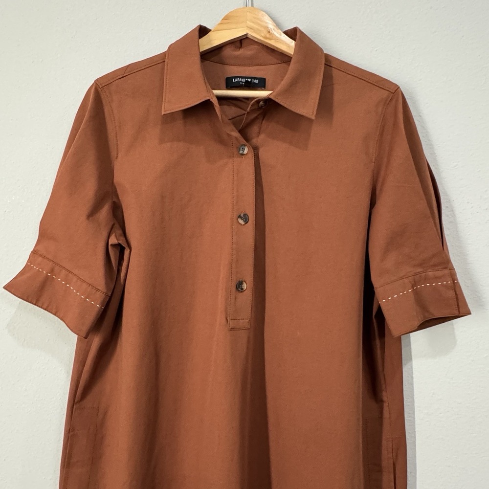 Lafayette‎ 148 Shirt Dress Medium - Picture 3 of 16